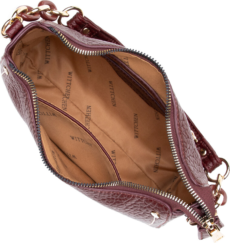 Wittchen Kis műbőr női táska bordó