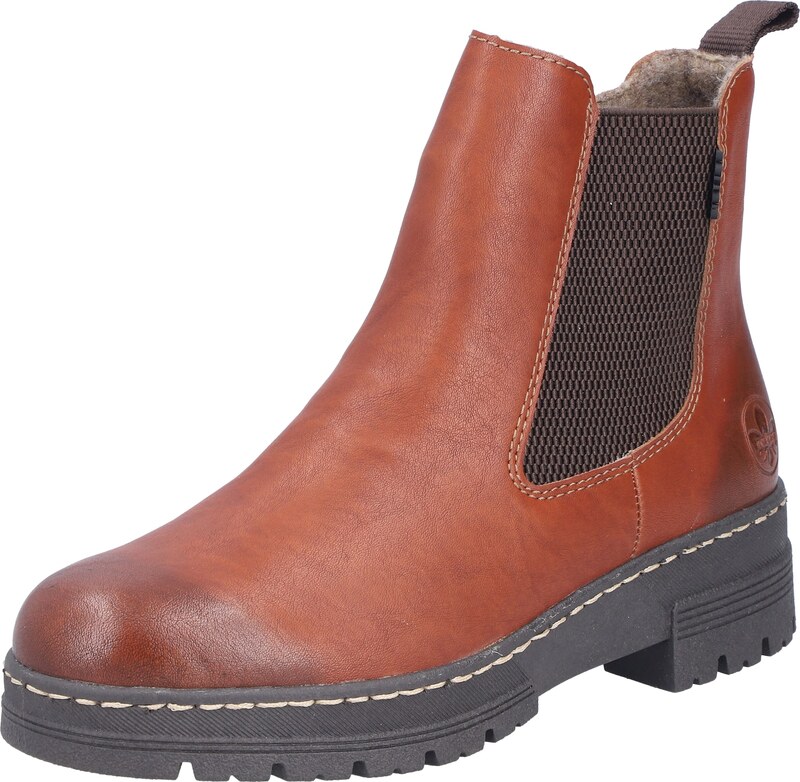 Rieker Chelsea csizmák rozsdabarna
