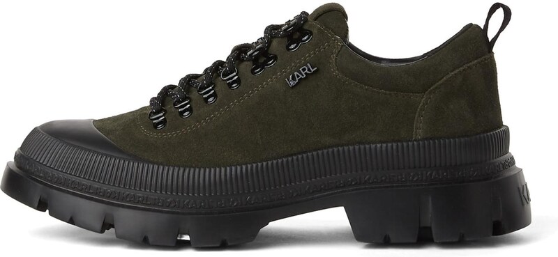 Karl Lagerfeld Fűzős cipő khaki / fekete