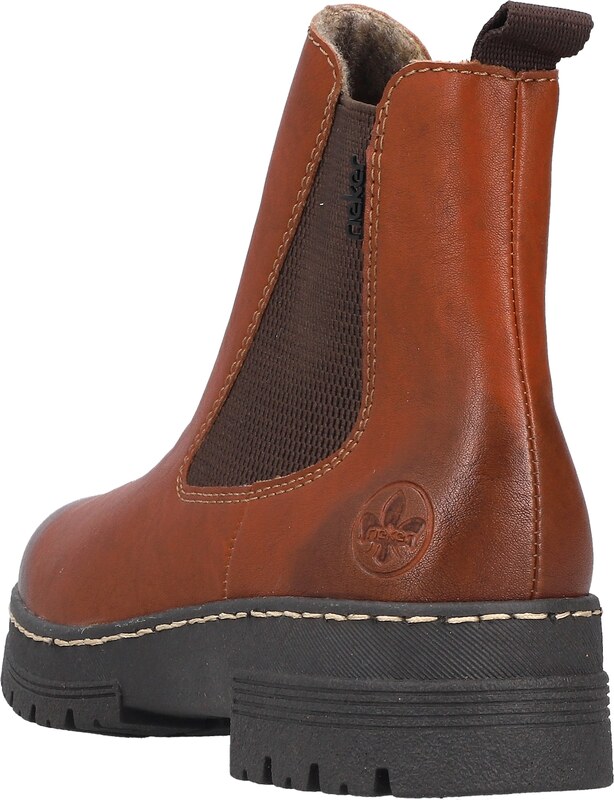 Rieker Chelsea csizmák rozsdabarna