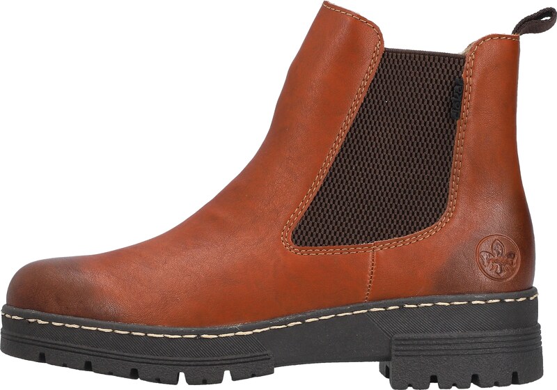 Rieker Chelsea csizmák rozsdabarna