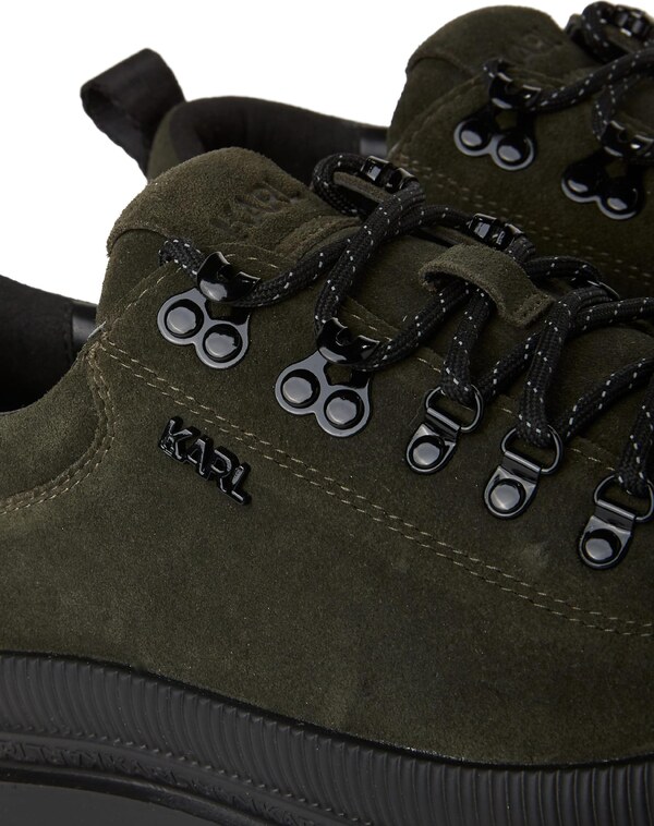 Karl Lagerfeld Fűzős cipő khaki / fekete