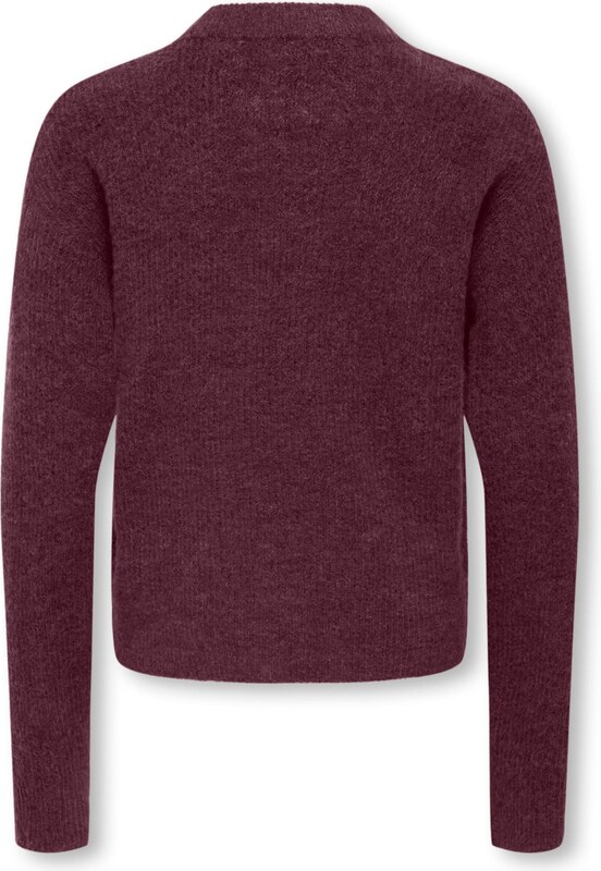 ONLY GIRLS Kardigán 'KOGCAMILLA' borvörös