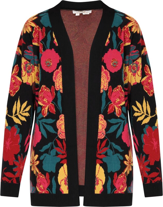 usha FESTIVAL Kardigán sárga / smaragd / piros / fekete