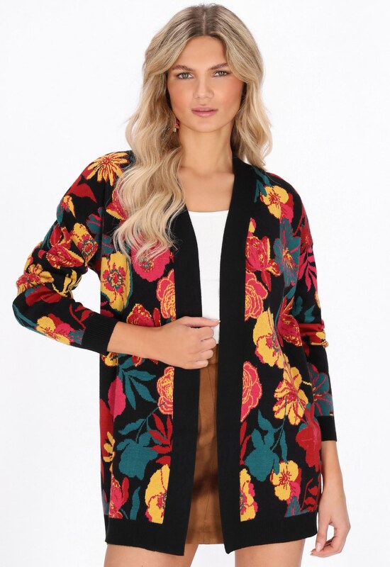 usha FESTIVAL Kardigán sárga / smaragd / piros / fekete