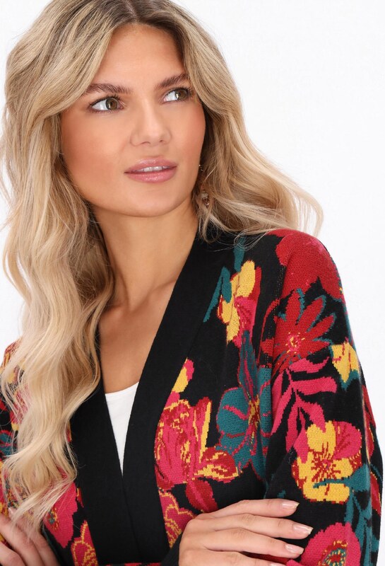 usha FESTIVAL Kardigán sárga / smaragd / piros / fekete