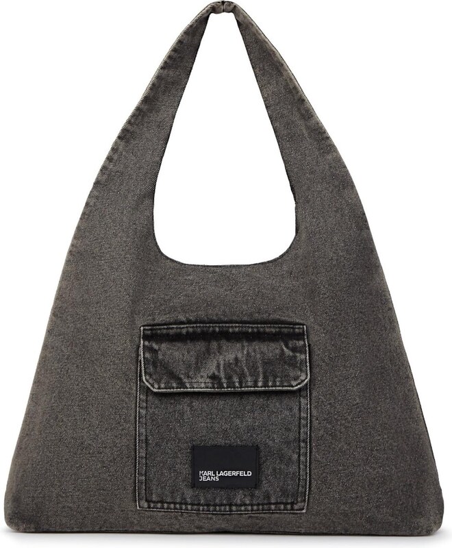 KARL LAGERFELD JEANS Shopper táska fekete farmer