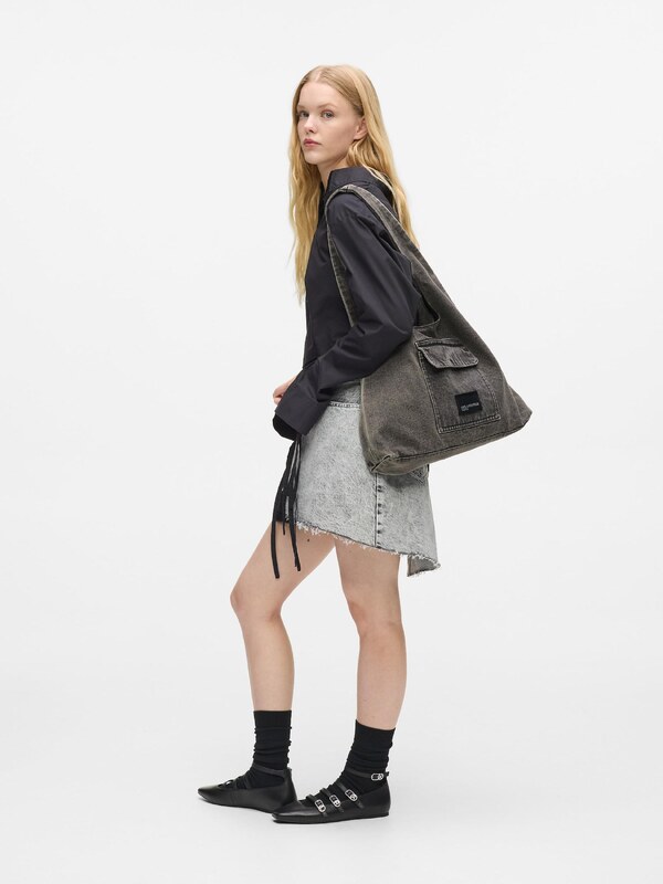 KARL LAGERFELD JEANS Shopper táska fekete farmer