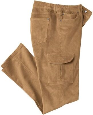 Kordbársony cargo nadrág Atlas For Men Bézs