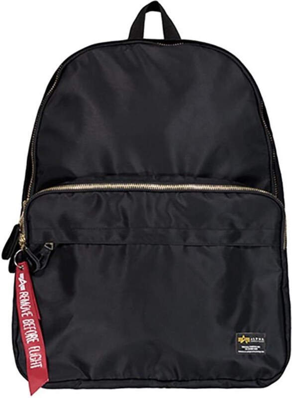 ALPHA INDUSTRIES Hátizsák 'Crew' fekete