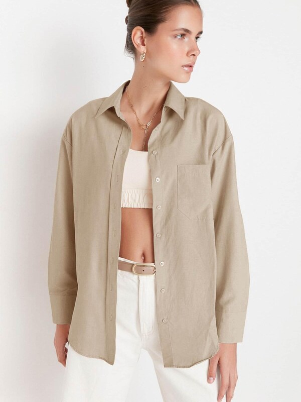 Trendyol Blúz bézs