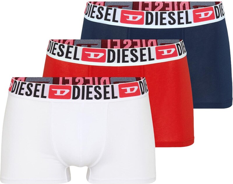 DIESEL Boxeralsók 'Damien'' sötétkék / piros / fekete / fehér