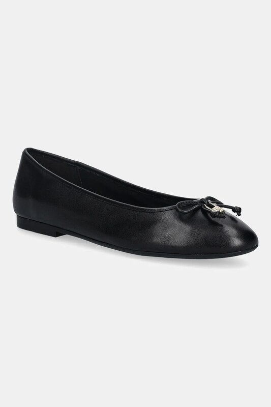 Tommy Hilfiger bőr balerina cipő HILFIGER SMOOTH LTHR BALLET