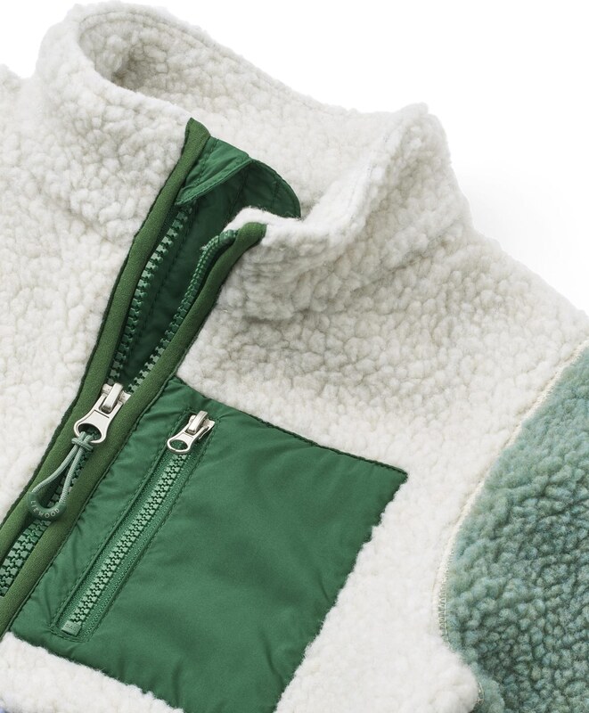 Liewood Átmeneti dzseki 'Nolan' világoskék / pasztellzöld / sötétzöld / fehér