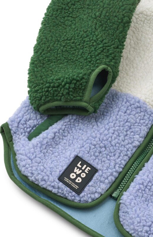 Liewood Átmeneti dzseki 'Nolan' világoskék / pasztellzöld / sötétzöld / fehér