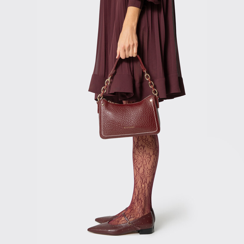 Wittchen Kis műbőr női táska bordó