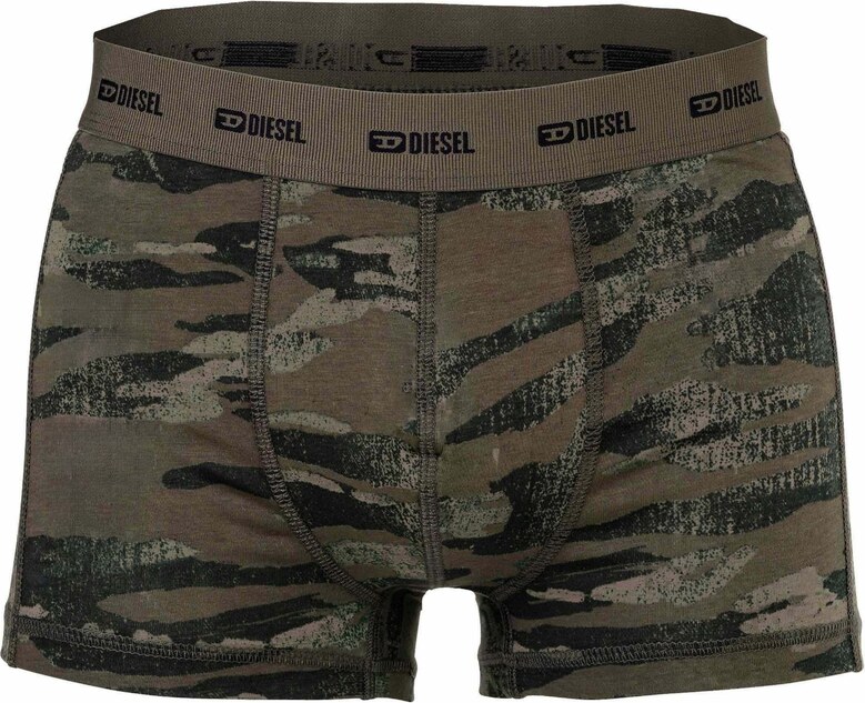 DIESEL Boxeralsók 'Damien' khaki / olíva / fekete