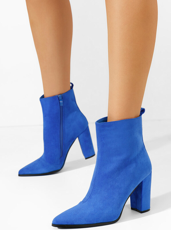 Zapatos Adalina v2 kék magassarkú bokacsizma