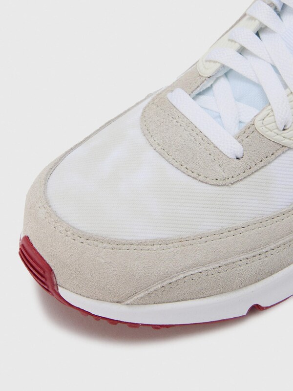 Nike Sportswear Sportcipő 'Air Max 90' greige / piros / fehér