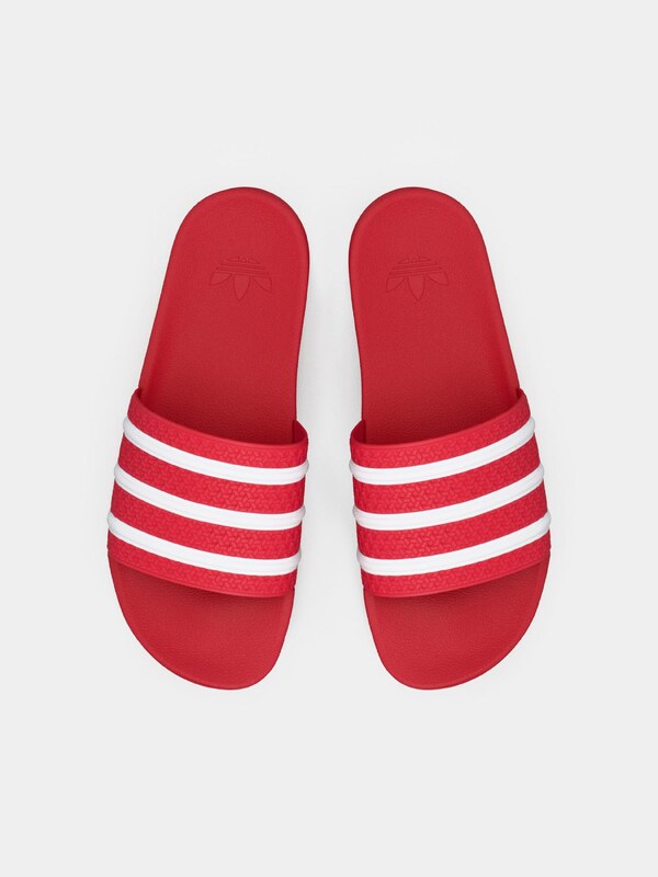 ADIDAS ORIGINALS Papucs 'ADILETTE' piros / fehér