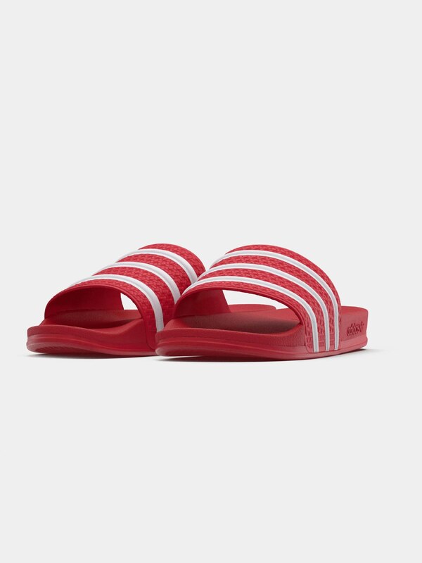 ADIDAS ORIGINALS Papucs 'ADILETTE' piros / fehér