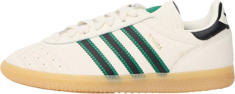 ADIDAS ORIGINALS Sportcipő 'SAMBA' zöld / fekete / gyapjúfehér