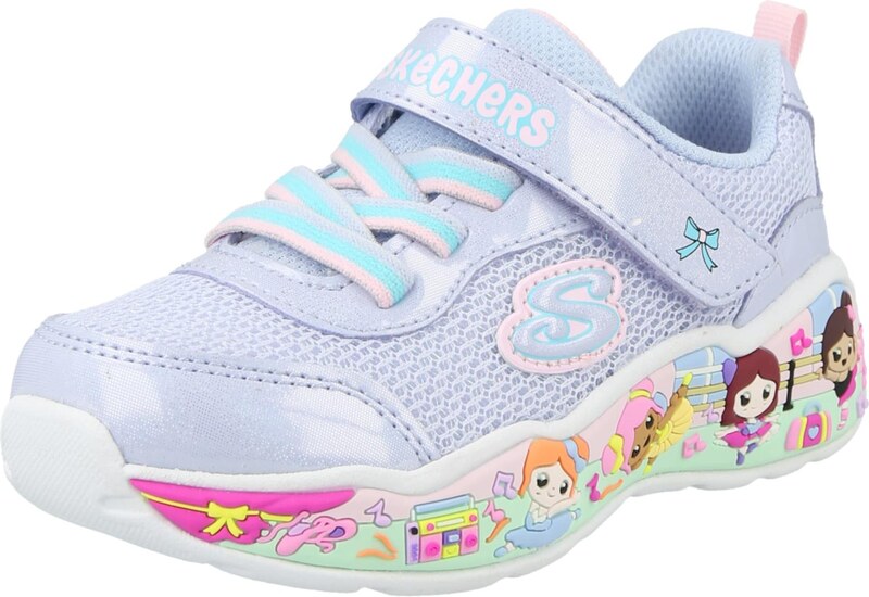 SKECHERS Sportcipő 'Play Scene - Fun Squad' türkiz / sárga / pasztellila / pasztell-rózsaszín