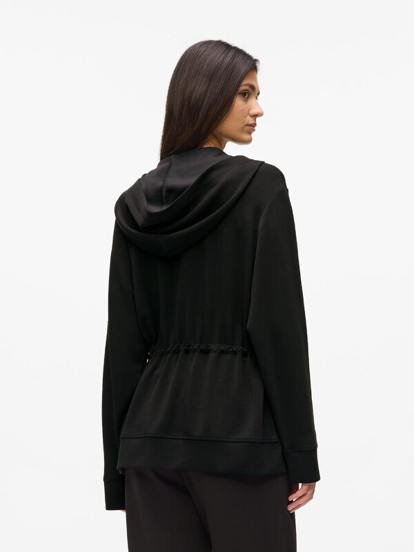 Karl Lagerfeld Tréning dzseki 'Rue St-Guillaume' fekete / fehér