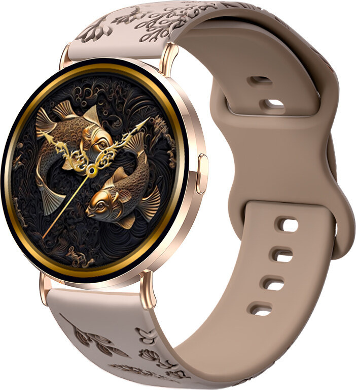Madvell Elori púderarany okosóra szilikon szíjjal Pitypang