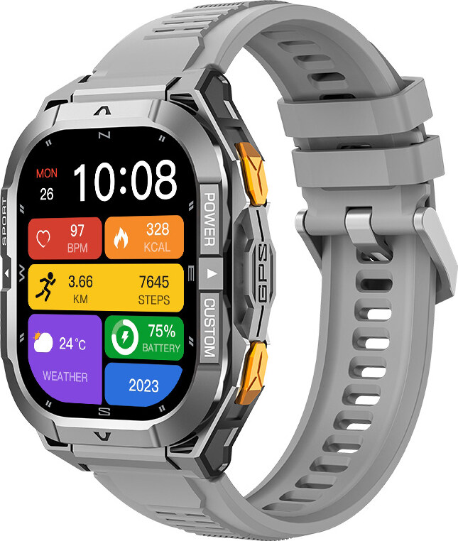 Madvell Frontier 3 GPS-szel űrszürke okosóra szilikon szíjjal