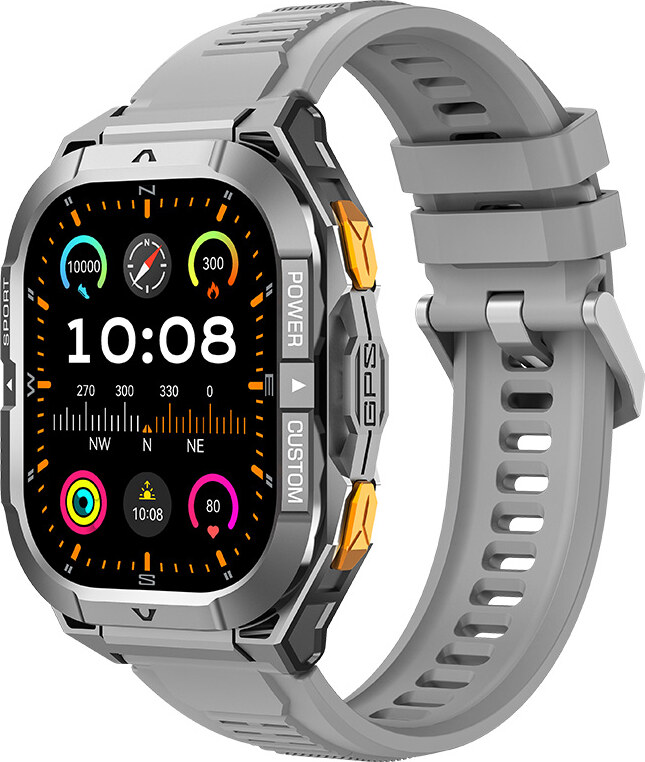 Madvell Frontier 3 GPS-szel űrszürke okosóra szilikon szíjjal