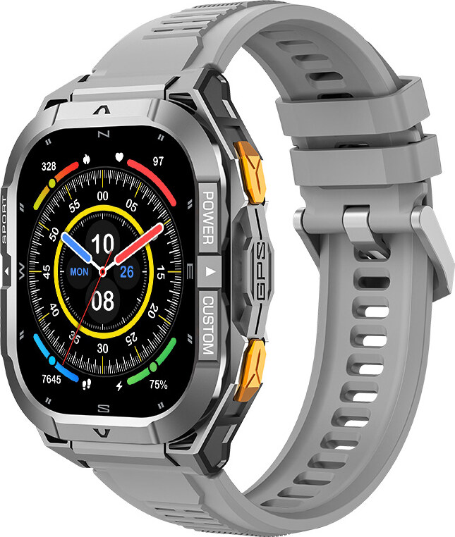 Madvell Frontier 3 GPS-szel űrszürke okosóra szilikon szíjjal