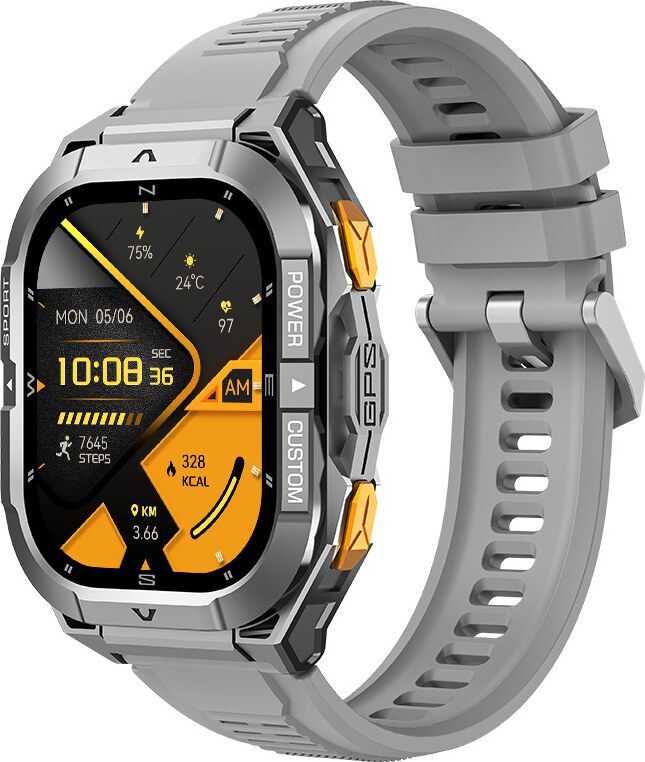 Madvell Frontier 3 GPS-szel űrszürke okosóra szilikon szíjjal