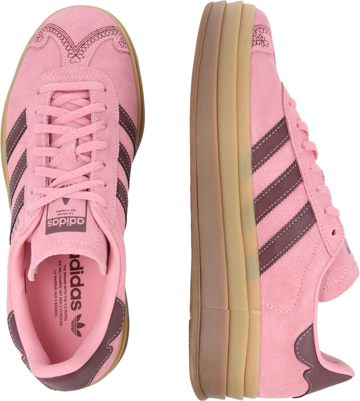 ADIDAS ORIGINALS Rövid szárú sportcipők 'GAZELLE' sötétlila / rózsaszín