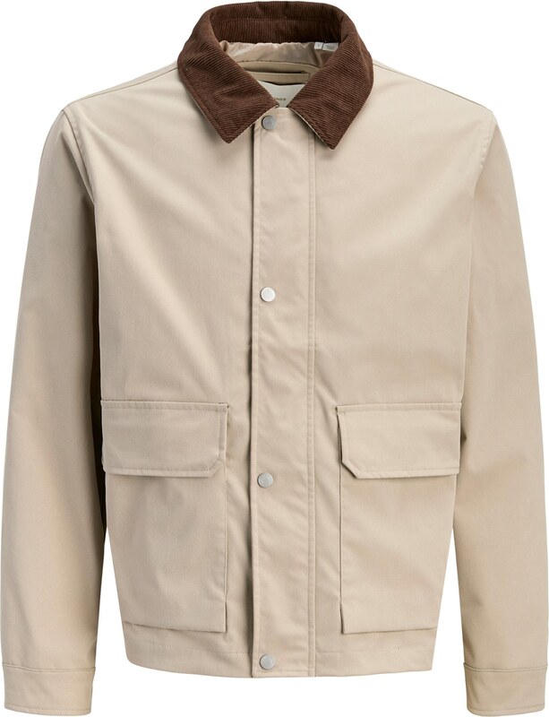 JACK & JONES Átmeneti dzseki 'JORCatskills Barn' barna / cappuccinobarna