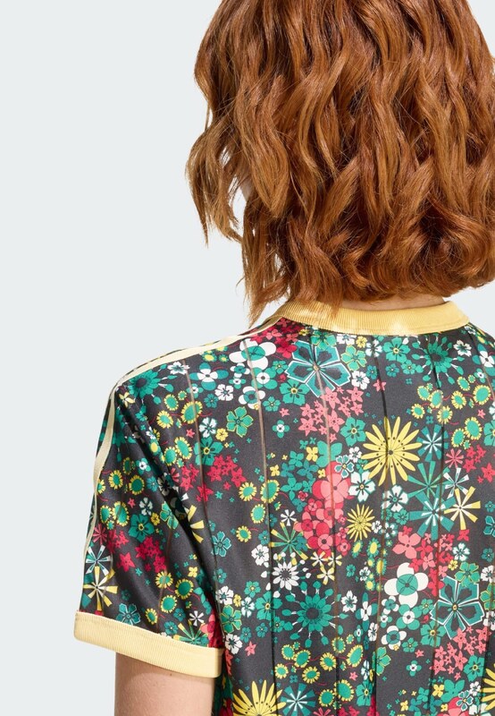 ADIDAS ORIGINALS Póló 'Adidas Originals x Liberty London' sárga / smaragd / piros / fekete