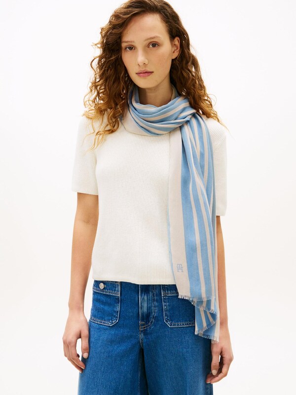 TOMMY HILFIGER Sál bézs / füstkék