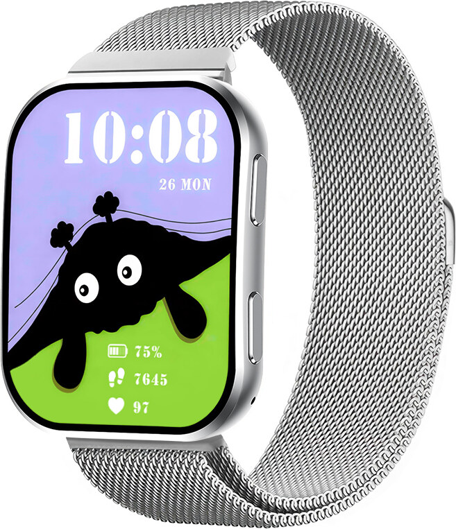 Madvell Venezia ezüst okosóra fém szíjjal + szilikon szíjjal