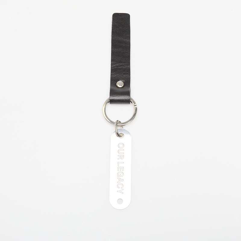 OUR LEGACY Ring Keyring Black Leather Universal