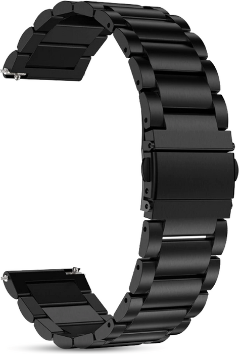 wonlex EmBexy SteelLine MF14-F – fém óraszíj, 22 mm, fekete