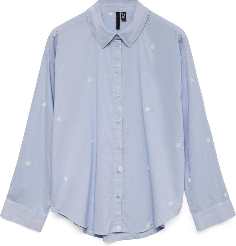 VERO MODA Blúz 'VMOdona' világoskék / fehér