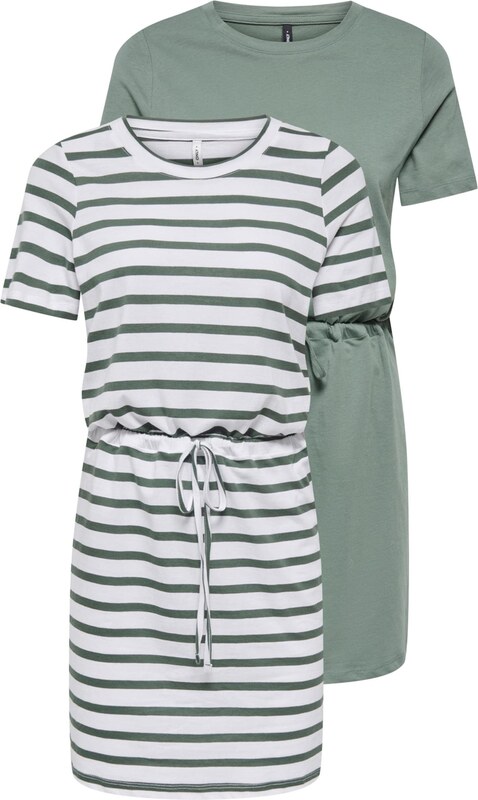 ONLY Carmakoma Ruha 'CARHappy' zöld / fehér