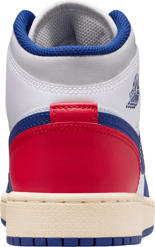 Jordan Sportcipő 'Air Jordan 1' kék / világosszürke / piros / fehér