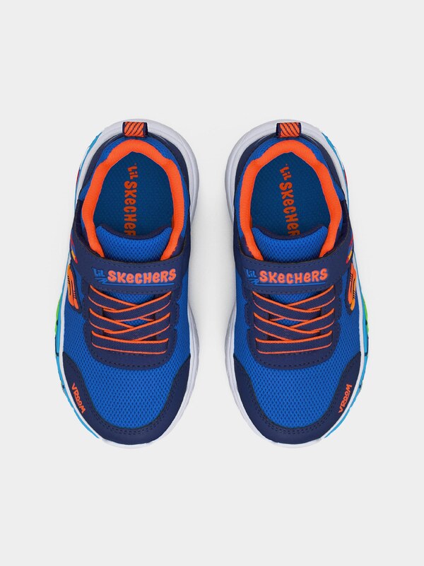 SKECHERS Sportcipő 'Play Scene' kék / sötétkék / narancs / piros