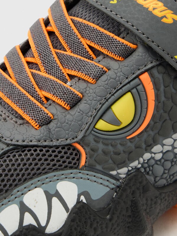 SKECHERS Sportcipő 'SKECH-O-SAURUS LIGHTS 2.0' sárga / antracit / narancs