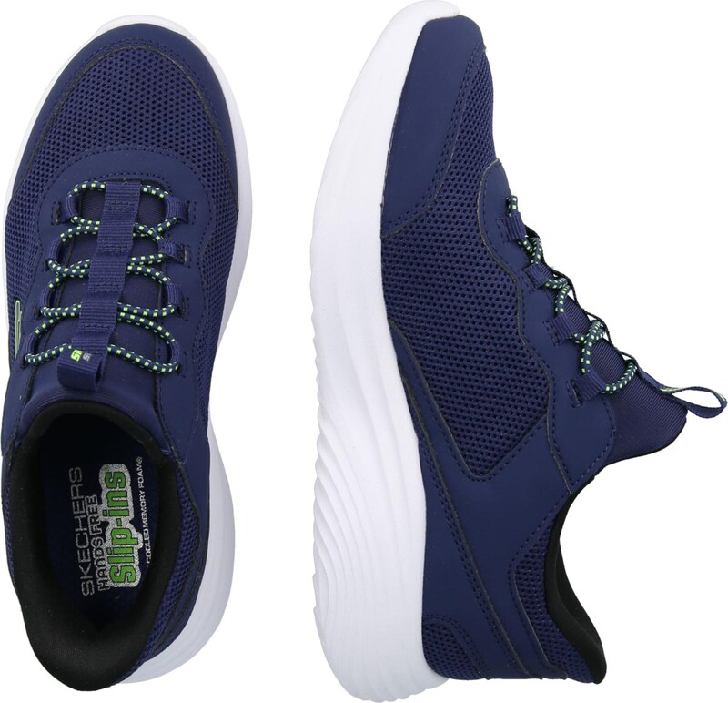 SKECHERS Sportcipő 'BOUNDER PRO' tengerészkék / zöld / fehér