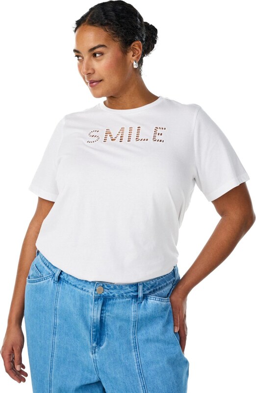 Zizzi Póló 'MTEA' fehér