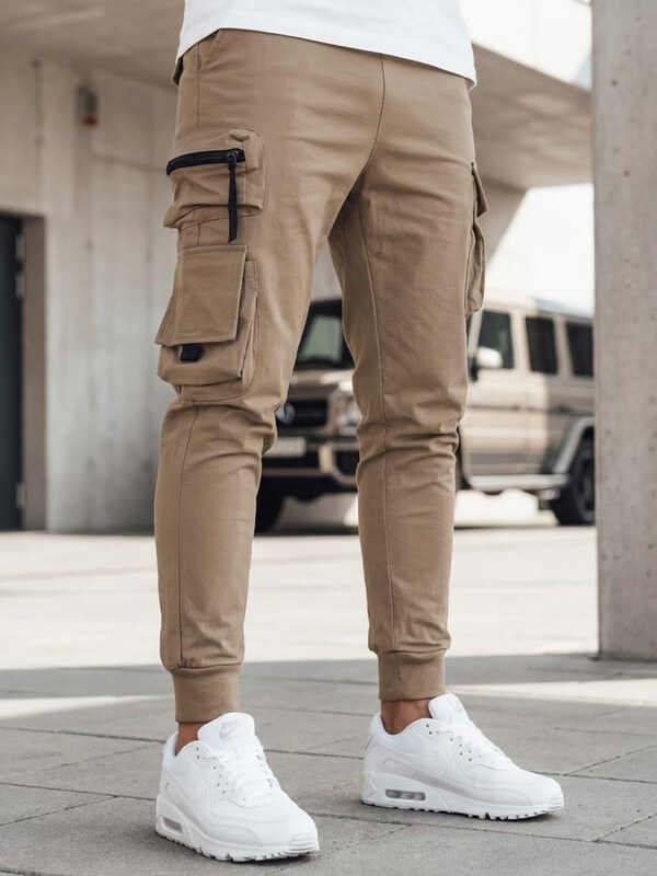 BASIC Bézs cargo nadrág UX4163