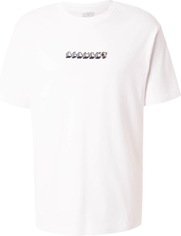 ELEMENT Póló 'WORLD PEACE' neonkék / sárga / rózsaszín / fehér