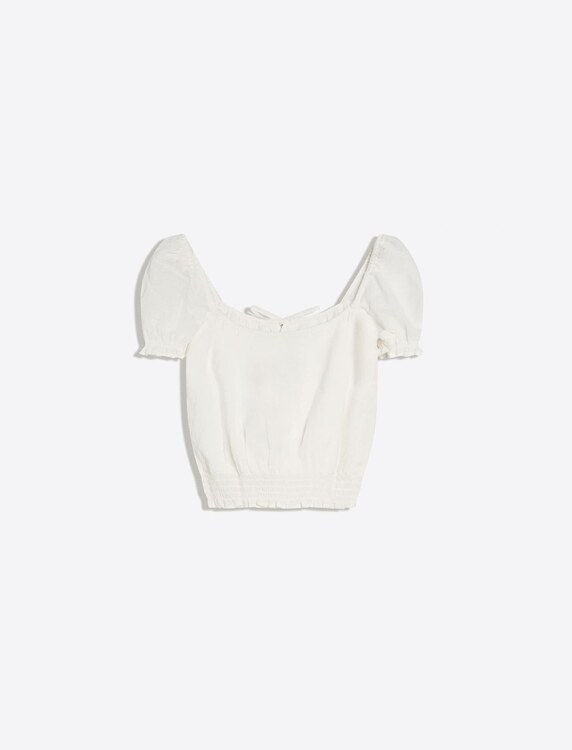 Bershka Blúz piszkosfehér